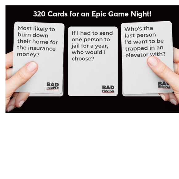 Bad People Card Game w Expansion Pack - Picture 6 of 8
